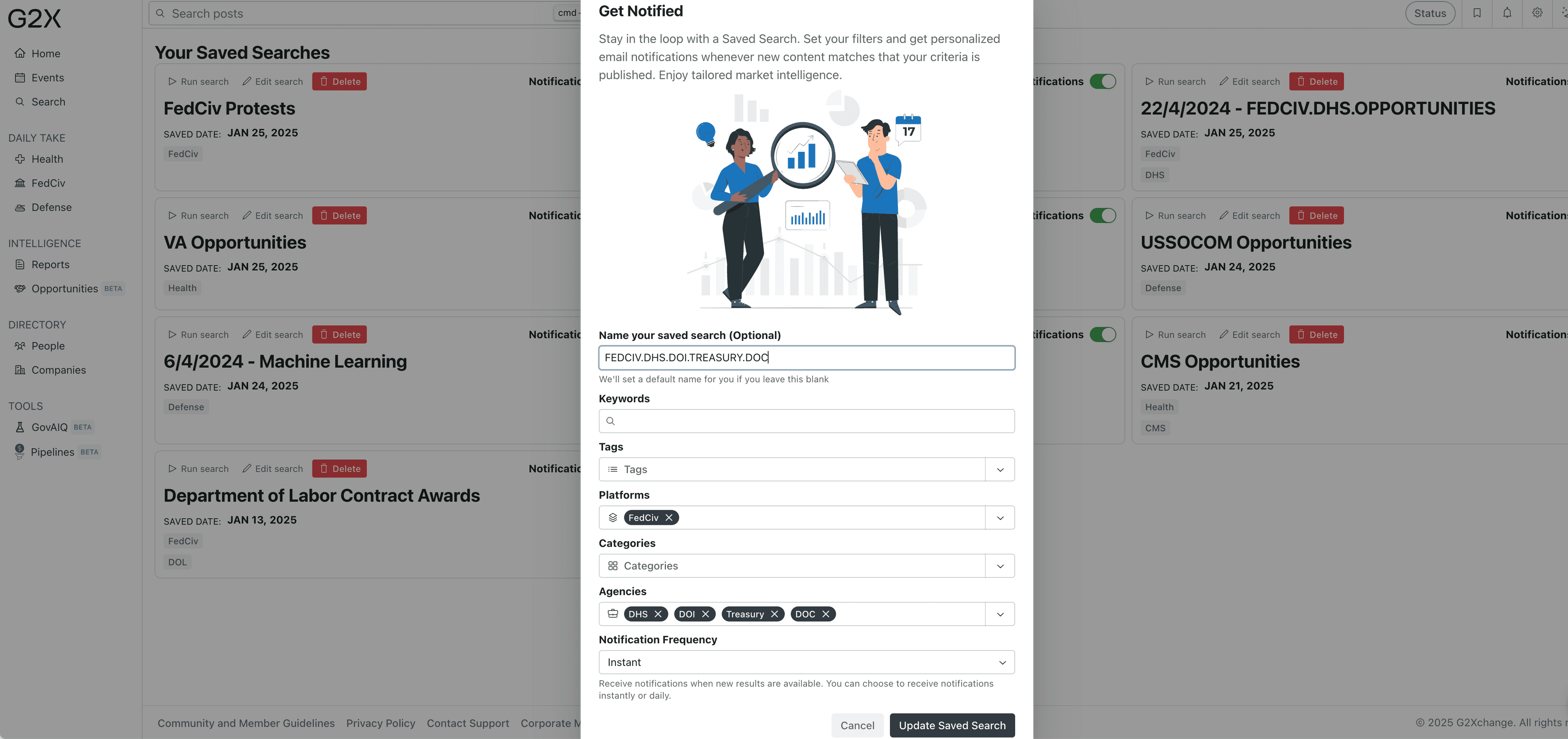 G2Xchange Alerts Preview